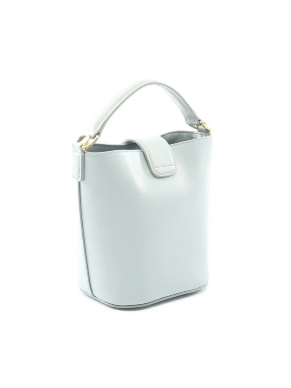 Celine Handbag Triomphe Mini Bucket Louise 10 N473 ghj.07 ic Blue Gray Leather - Picture 2 of 8